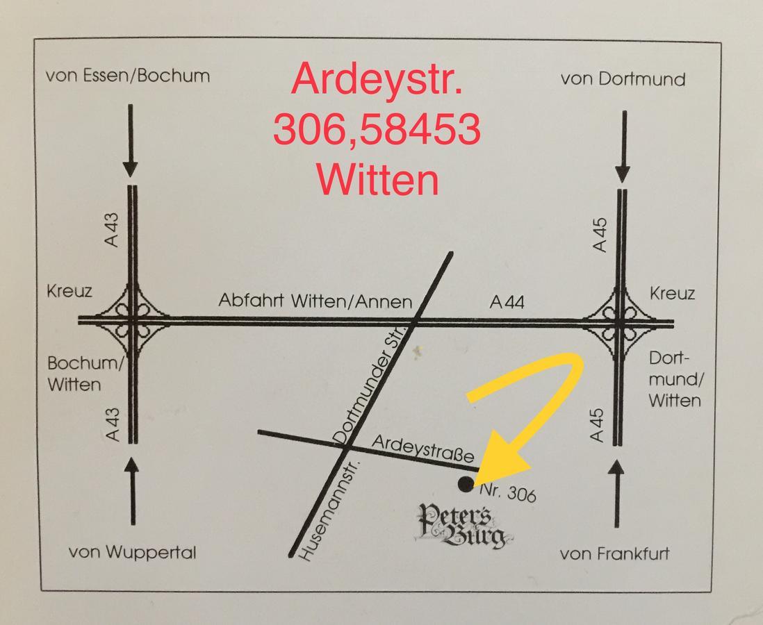 Hotel Petersburg Witten Eksteriør billede
